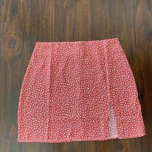 SHEIN dusty pink short skirt with slit